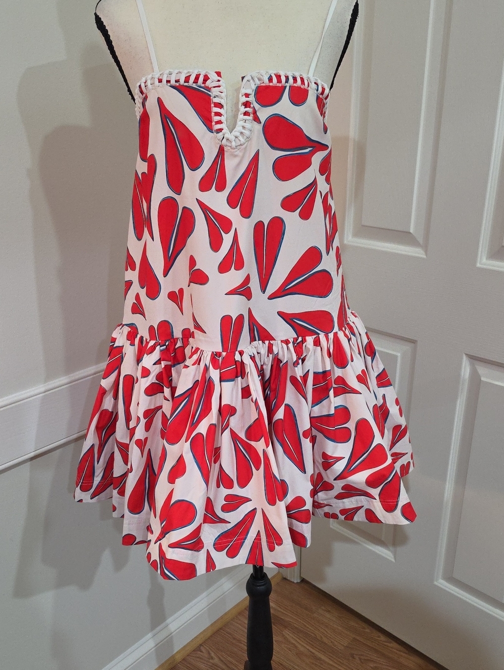 Fancy D Boutique Heart Ruffle Mini Dress – Perfect for Game Day - Size S